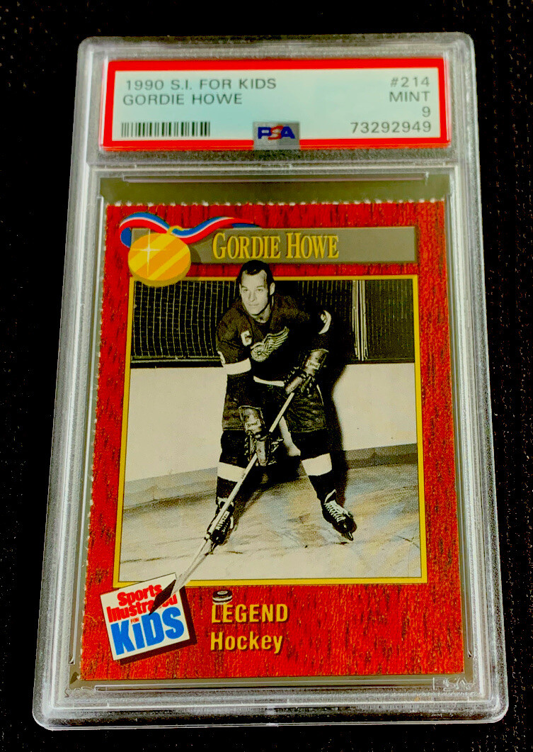 GORDIE HOWE RARE LEGEND Detroit Redwings SI for Kids Canada NHL POP 1 MINT PSA 9