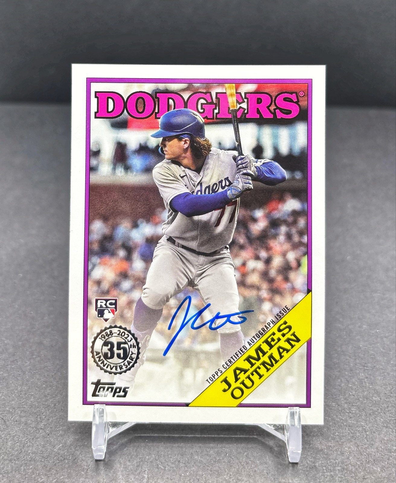 2023 Topps Series 2 – JAMES OUTMAN – RC 1988 Topps Baseball AUTO Dodgers 88BA-JO