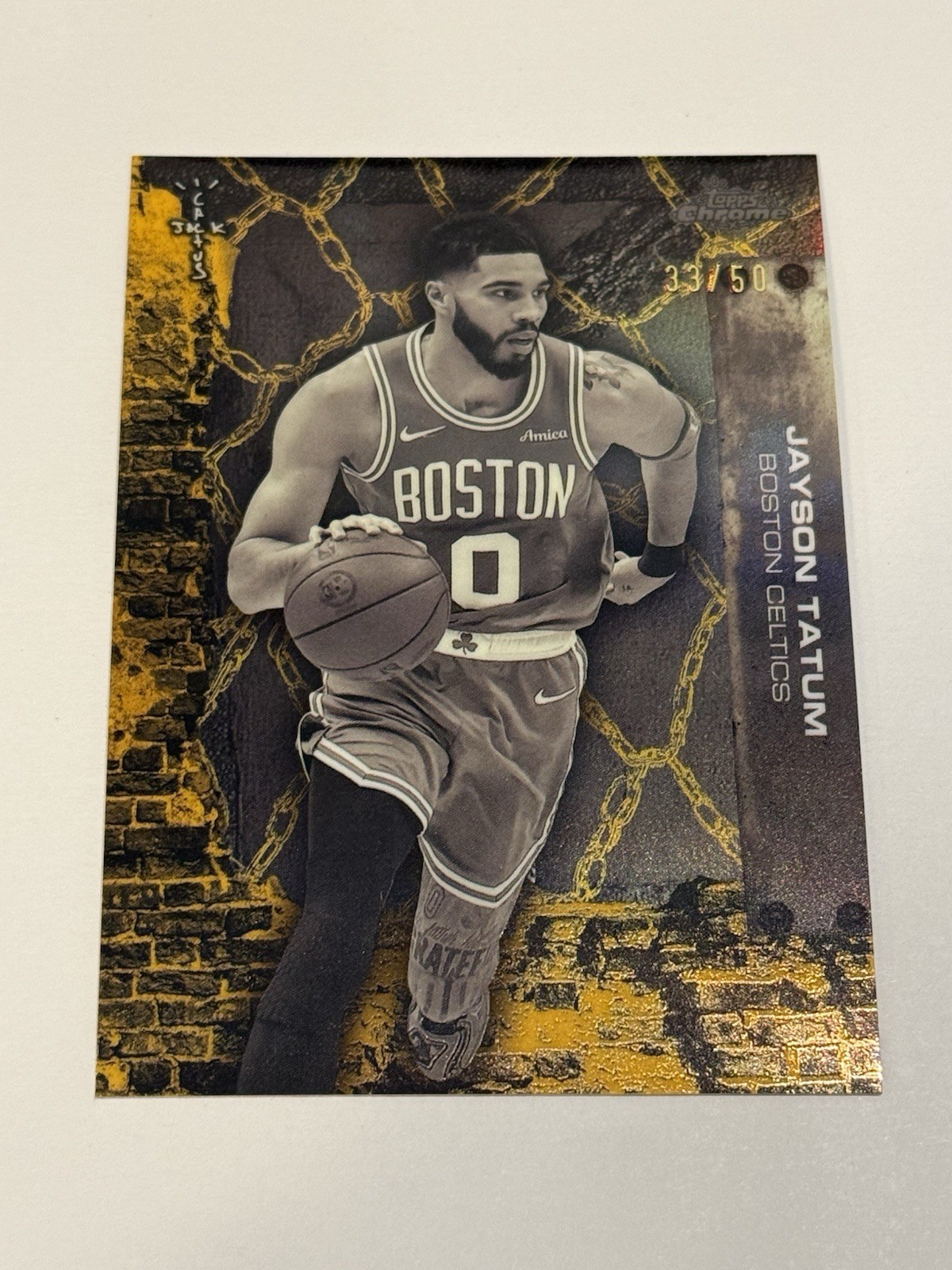 JAYSON TATUM 2025-26 TOPPS CHROME CACTUS JACK GOLD CELTICS #/50