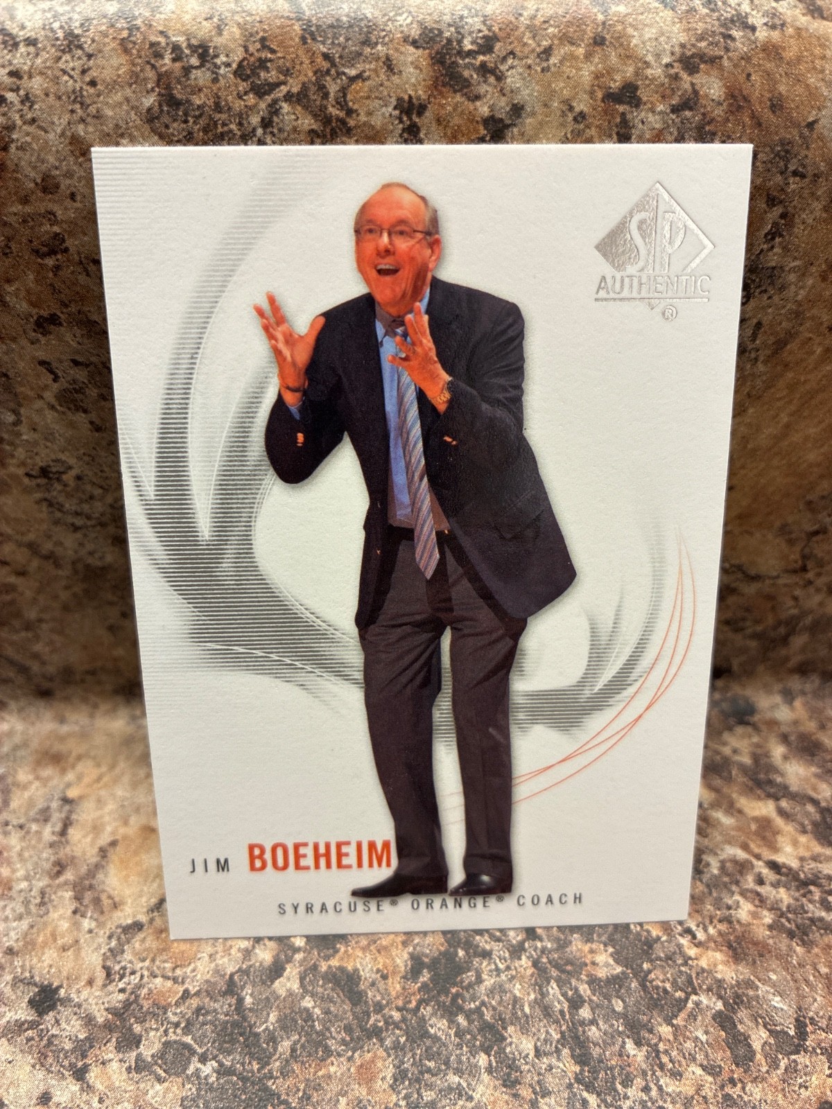 2010-11 SP Authentic JIM BOEHEIM “Syracuse Head Coach”🔥NICE! ORANGE! #85