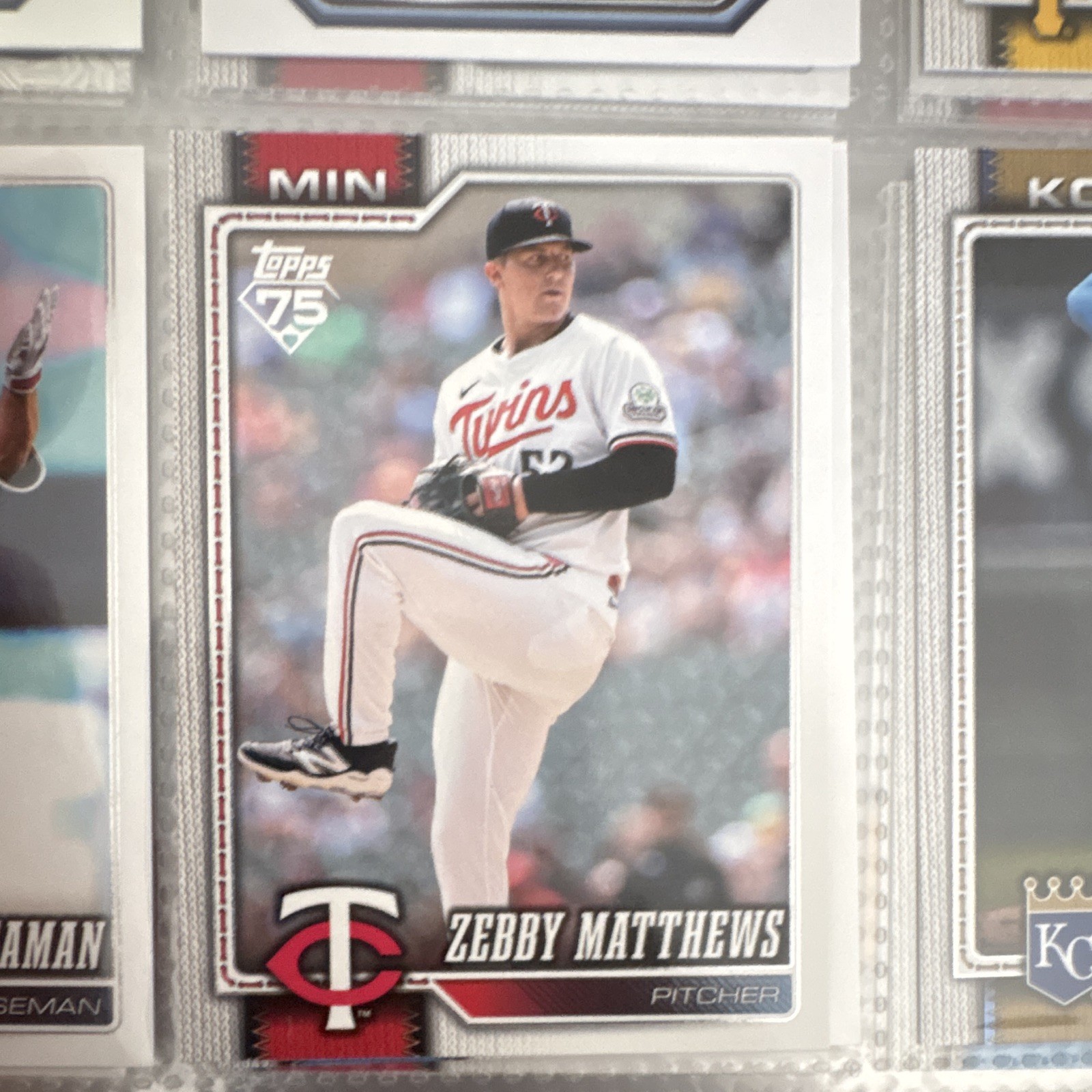 2026 Topps Series 2 Topps 75 #606 Zebby Matthews Minnesota Twins
