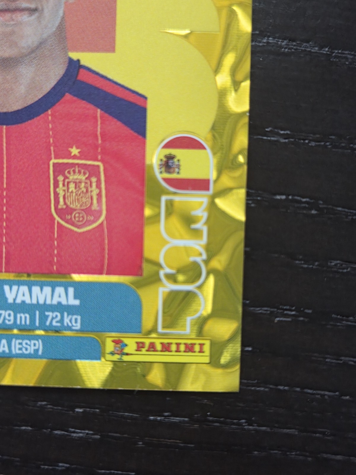 Lamine Yamal #ESP 15 Panini FIFA World Cup 2026 GOLD Sticker — Exclusive Edition