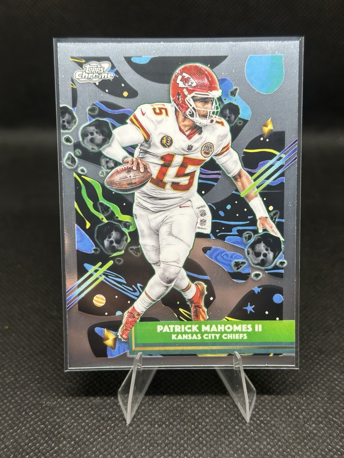 2025 Topps Cosmic Chrome Patrick Mahomes II Base Set #47 Kansas City Chiefs