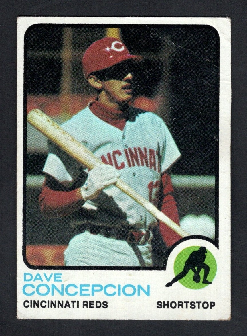 1973 Topps Baseball Card #554 Dave Concepcion Cincinnati Reds Hi Number VG