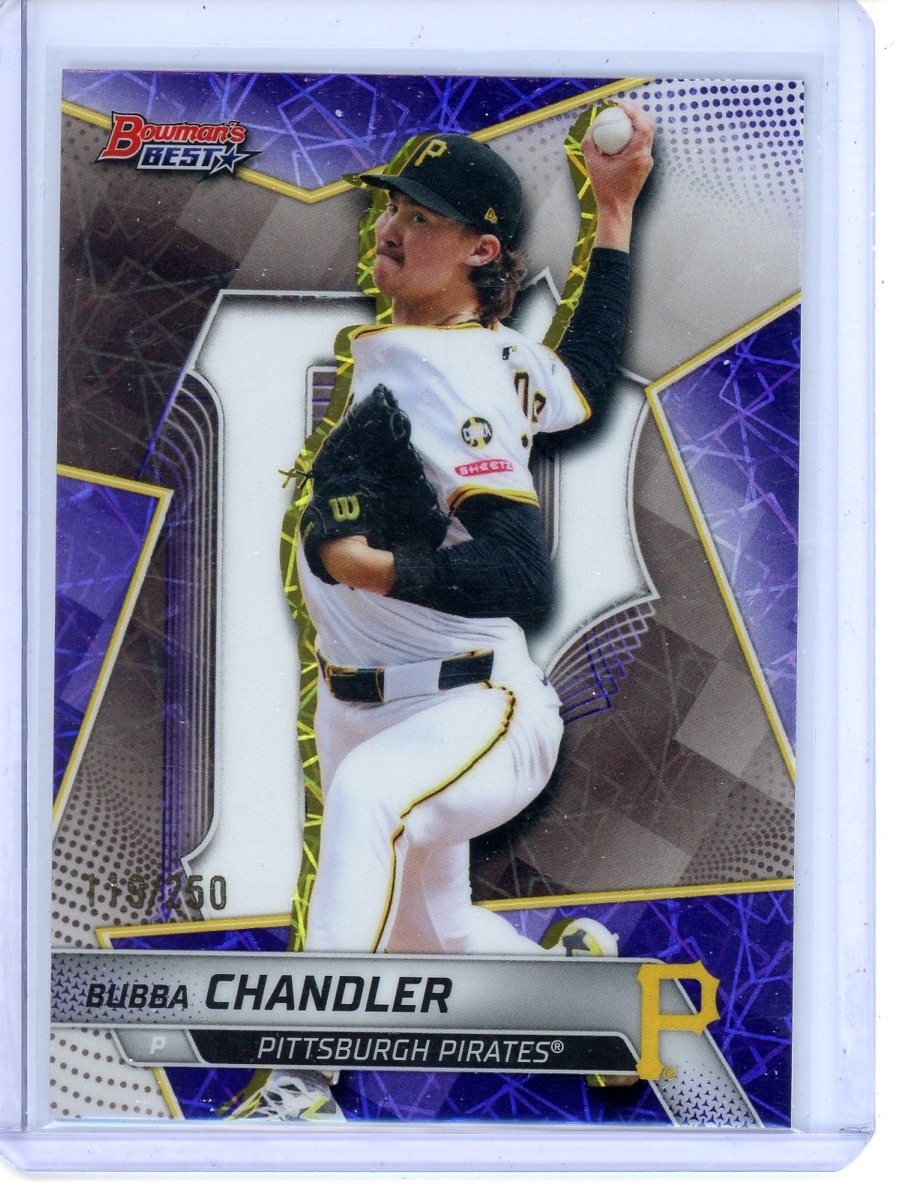 Bubba Chandler Purple Lazer Refractors /250 2025 Bowman’s Best #TP-9