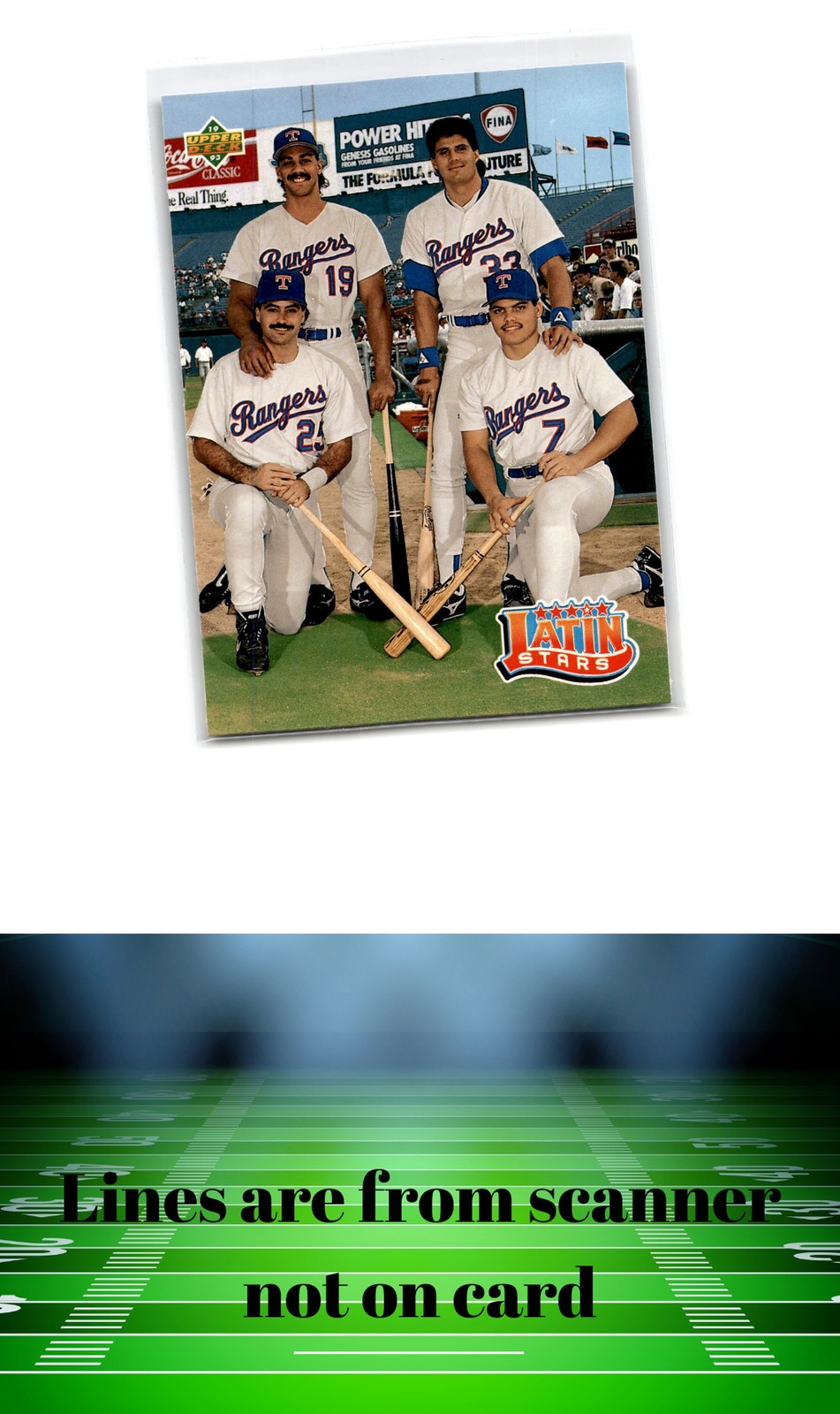 1993 Upper Deck #52 Latin Stars (Gonzalez/Canseco/Palmeiro/Rodriguez)