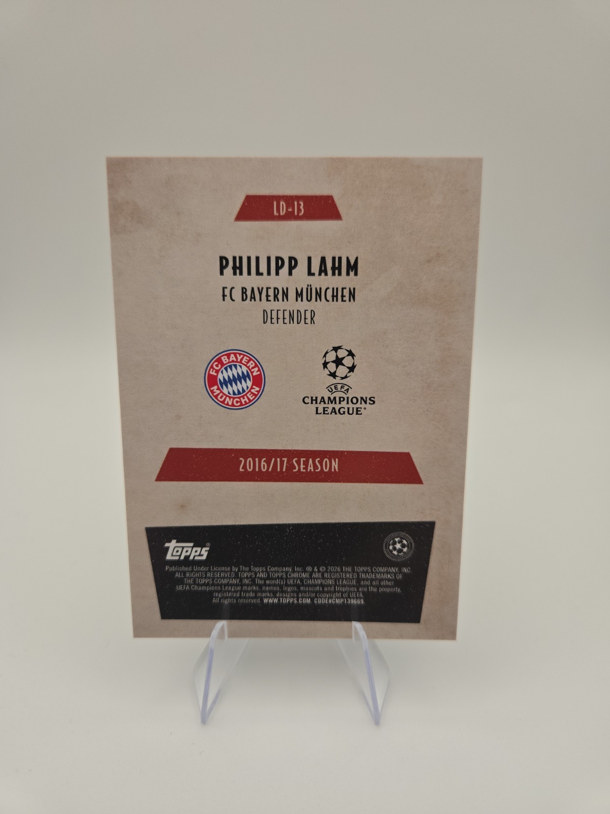 2025-26 Topps Chrome UCC Philipp Lahm Last Dance Insert – Bayern Munich
