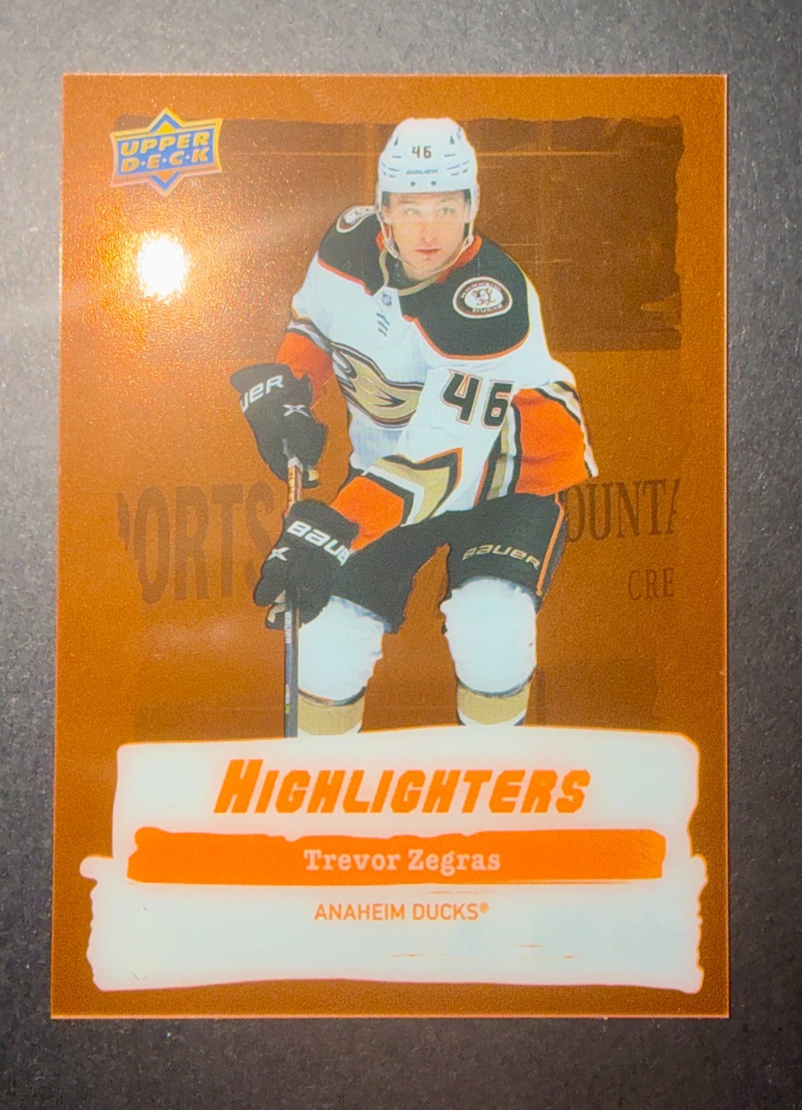 2022-23 Upper Deck Series 2 Highlighters Trevor Zegras Orange #HL25 Flyers