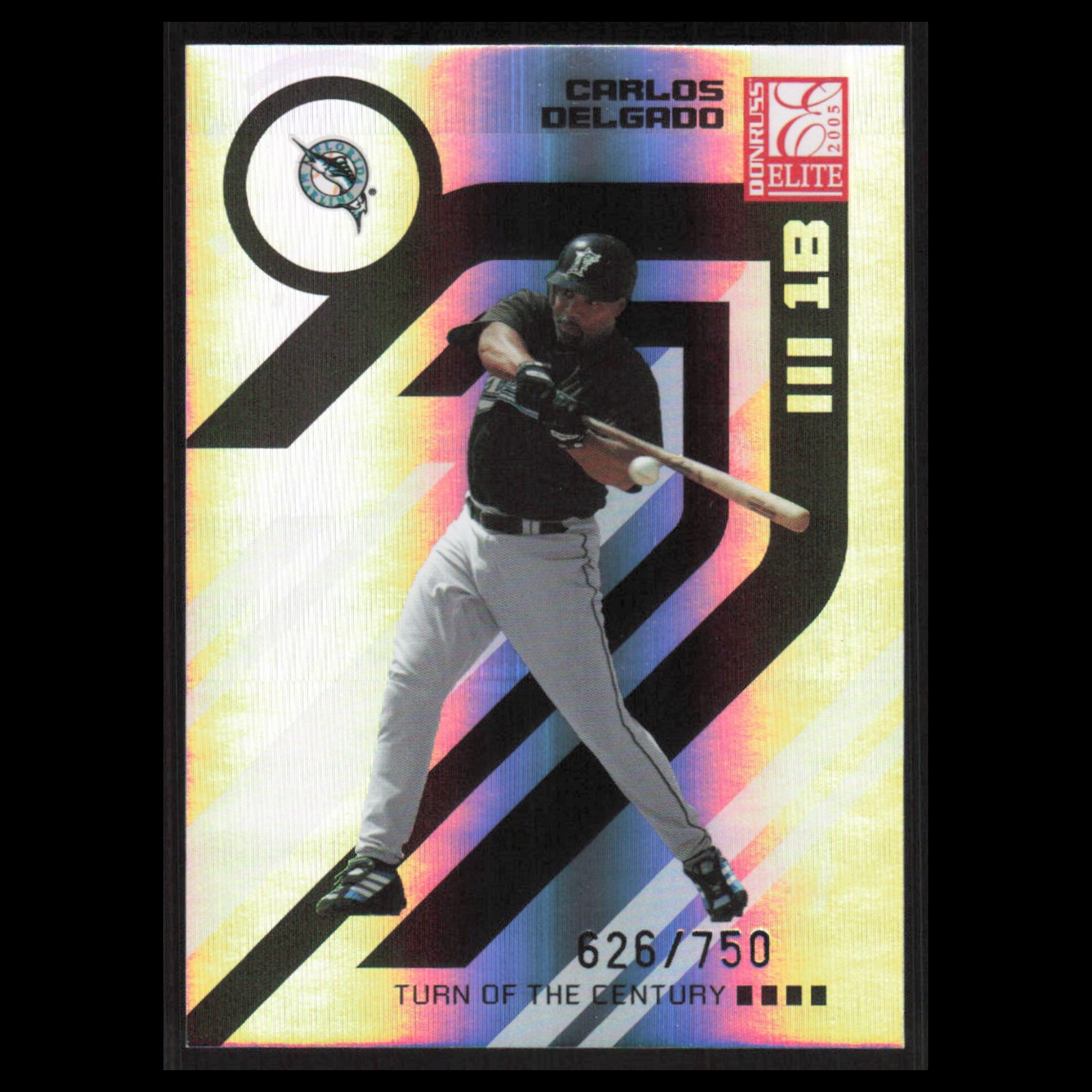 Carlos Delgado /750 #146 2005 Donruss Elite Turn of the Century Florida Marlins