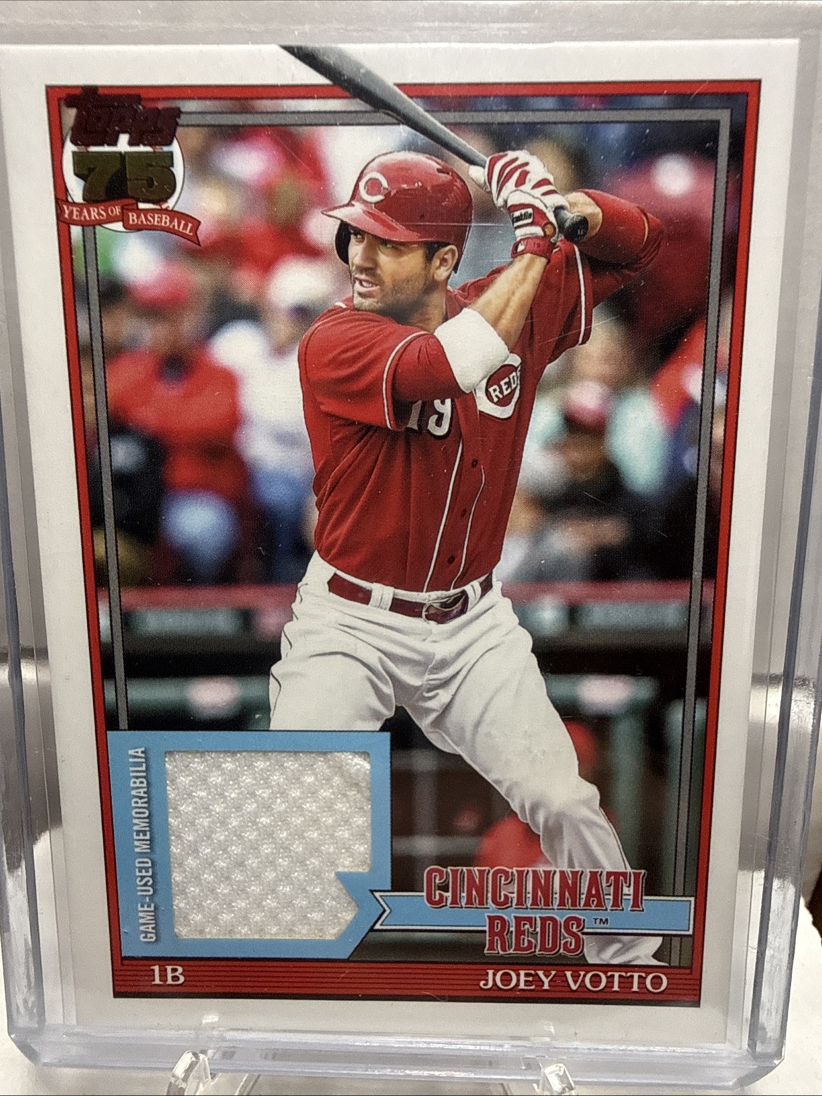 Joey Votto 2026 Topps Series 1 Game Used Dirty Relic 1991 Cincinnati Reds 91A-JV