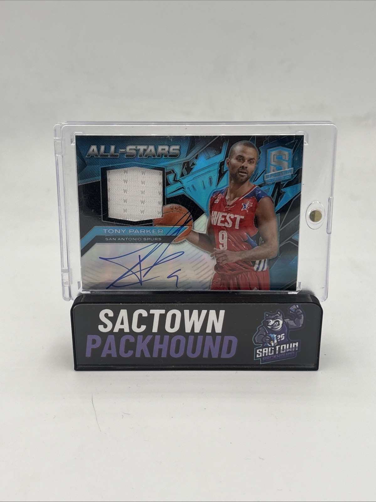 2013-14 Panini Spectra – All-Stars Jerseys Autographs Tony Parker #5 Light Blue