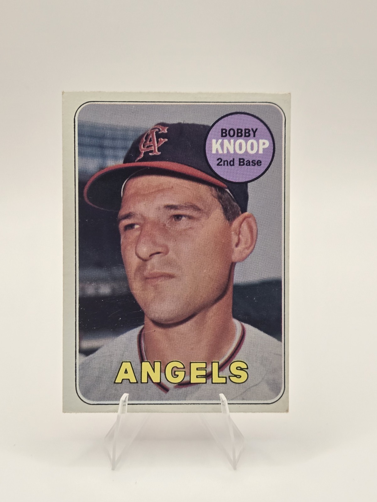 1969 Topps #445 Bobby Knoop California Angels *Set Break*