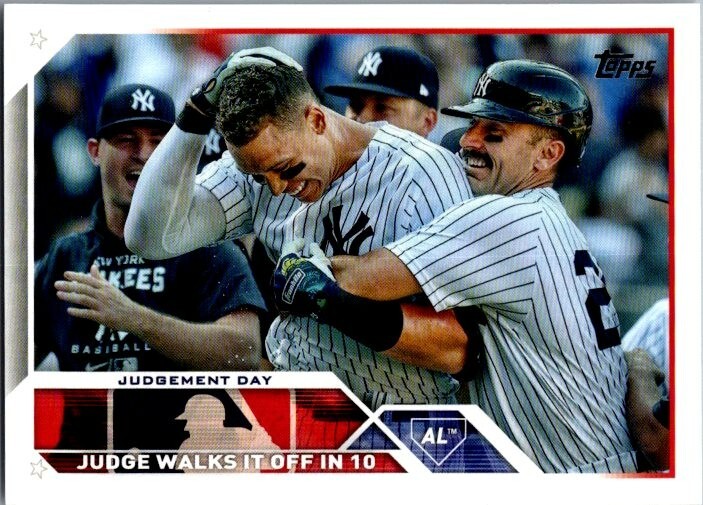 2023 Topps Series 1 #245 Judgement Day A Judge Walk Off HR in 10th