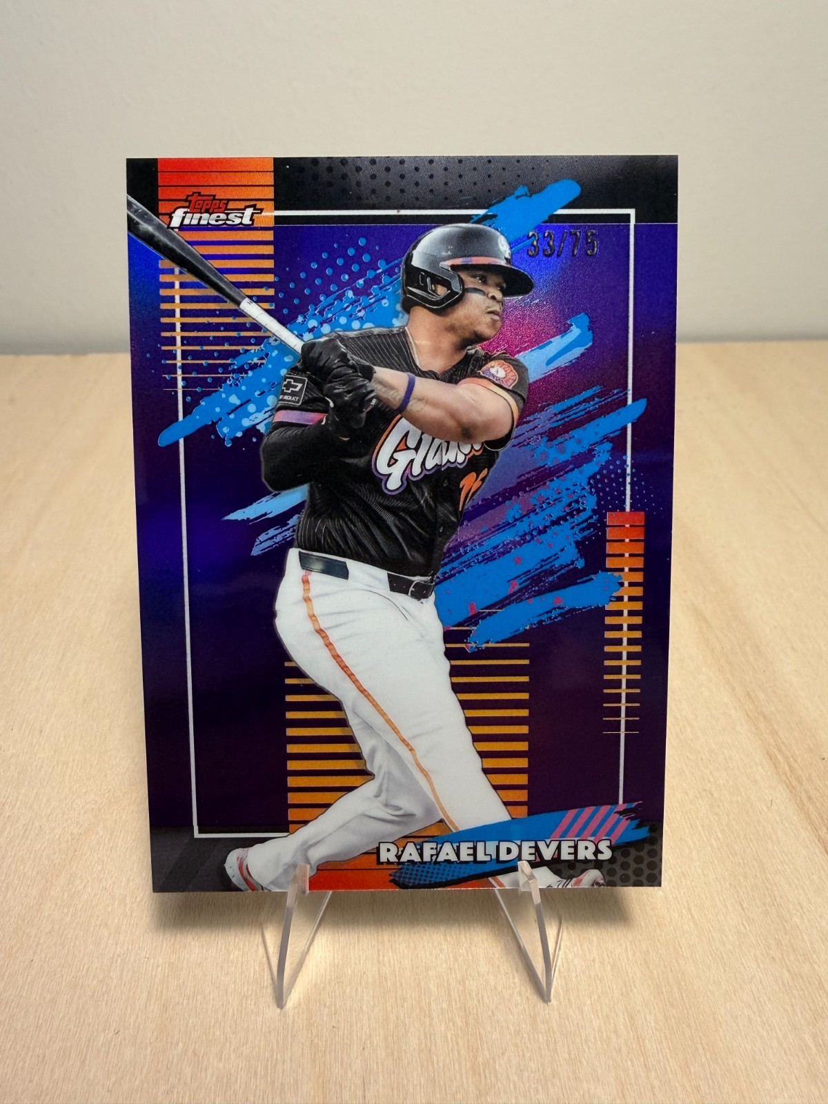 Rafael Devers Uncommon /75 Purple Topps Finest 2026 #118 San Francisco Giants
