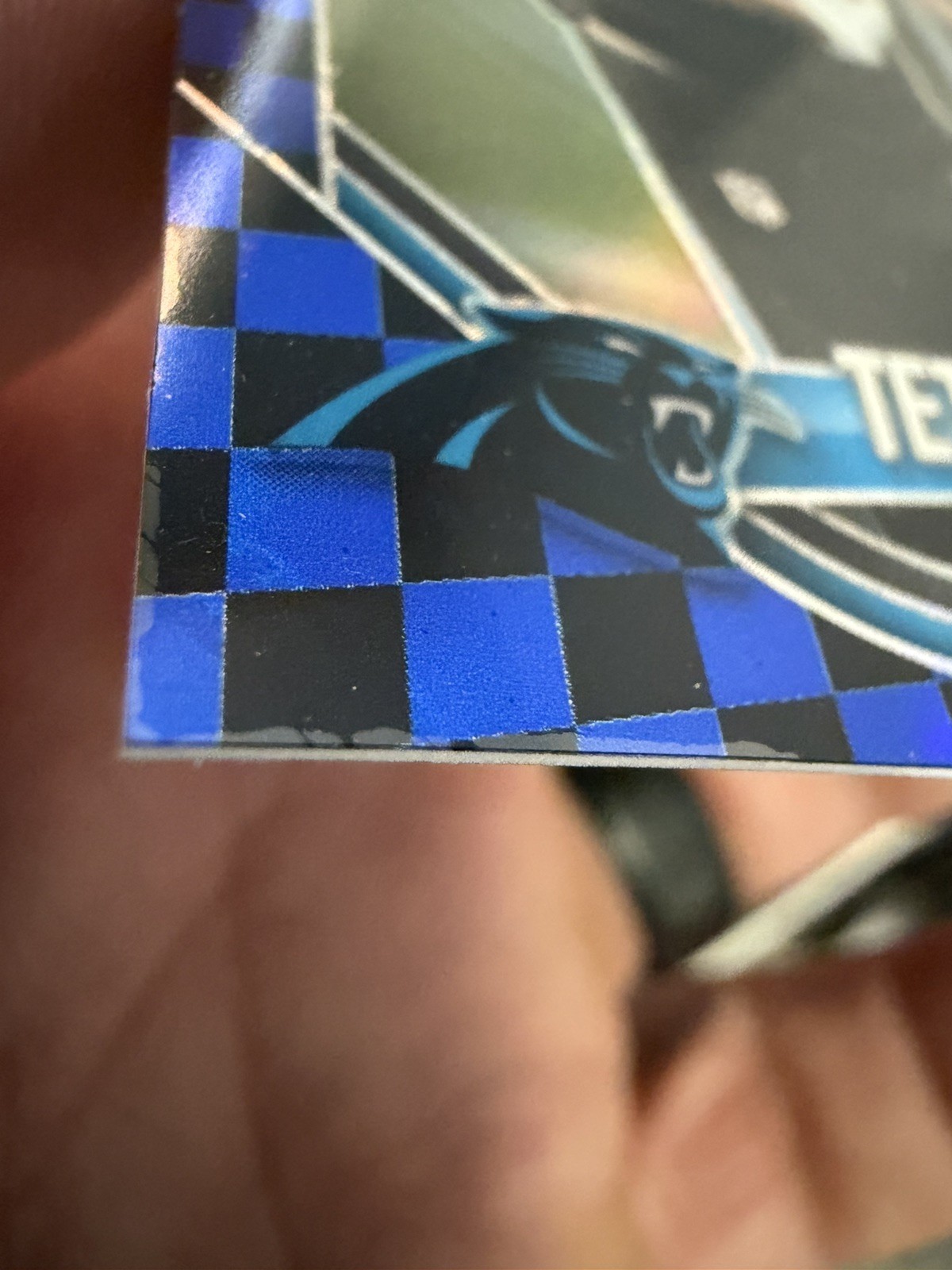 2025 Prizm Tetairoa McMillan RC Black Blue Checker SSP 311 Panthers SEE PICTURES