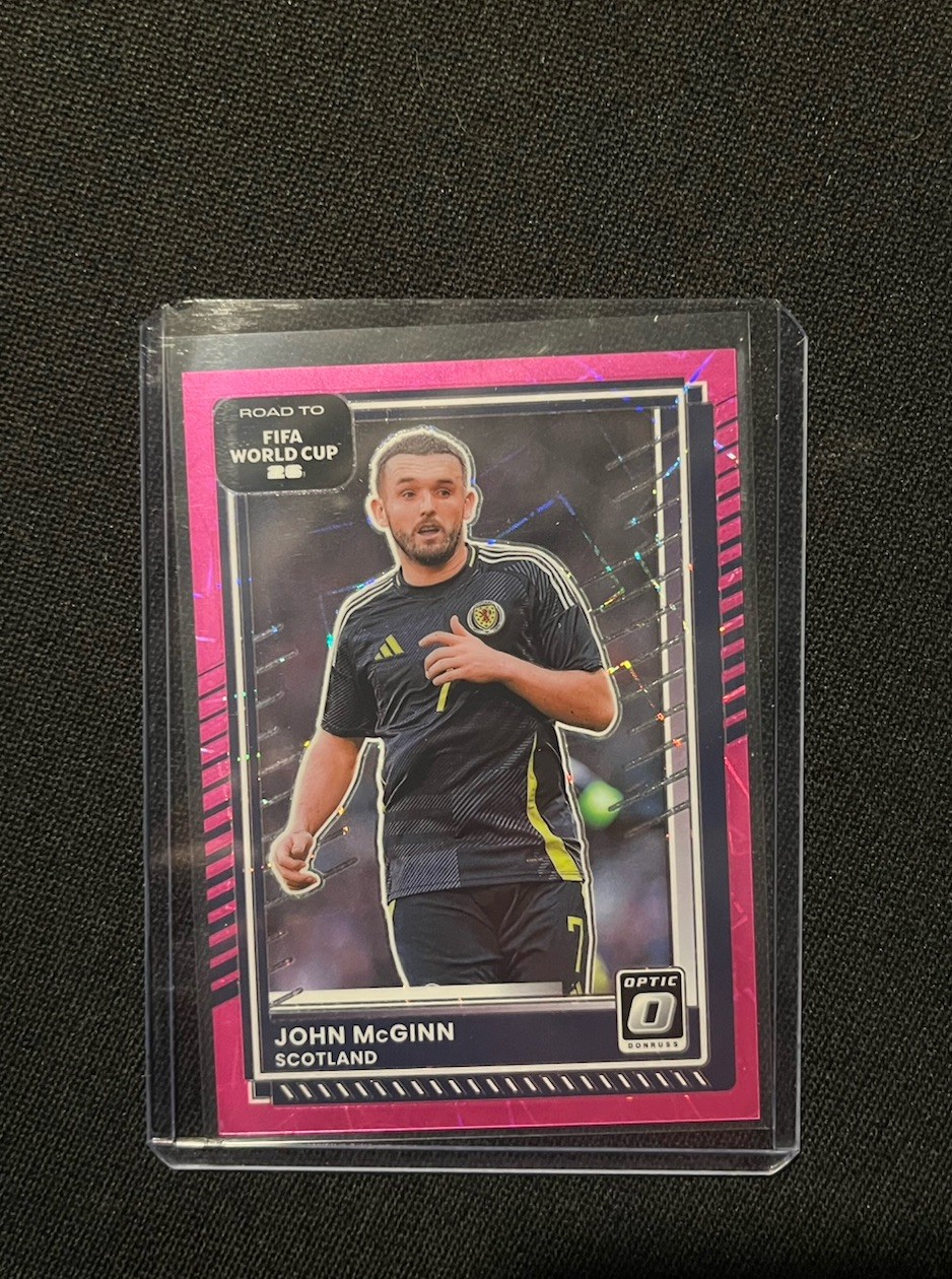 Panini Donruss 2025-26 John McGinn Scotland Pink Lazer 91/99 FIFA World Cup