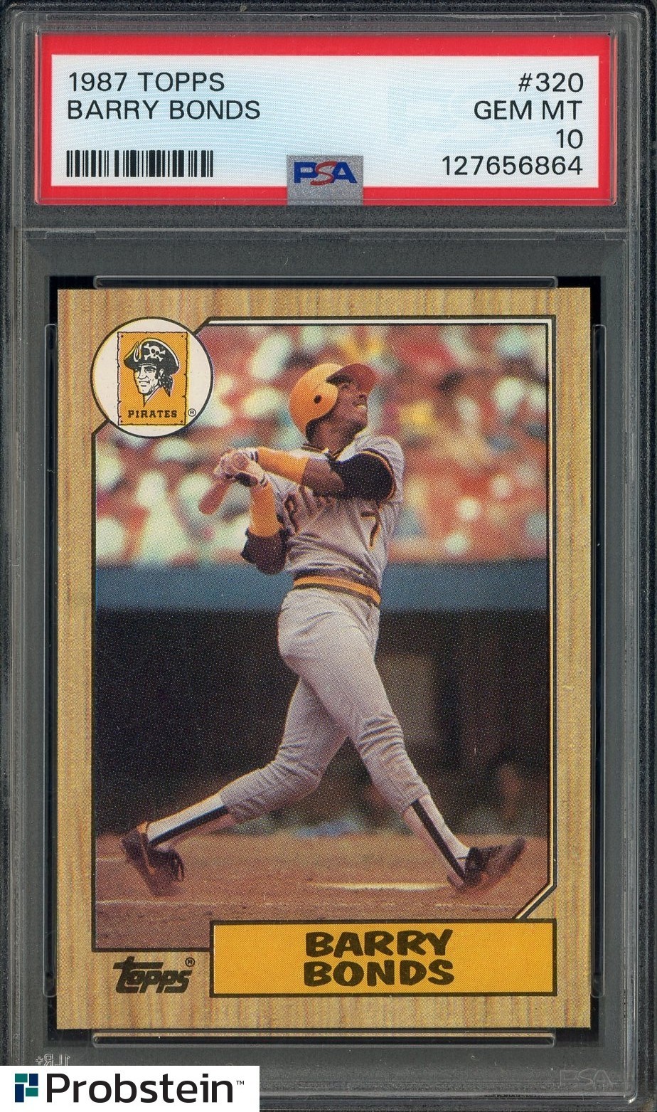 1987 Topps #320 Barry Bonds Pittsburgh Pirates RC Rookie PSA 10 GEM MINT