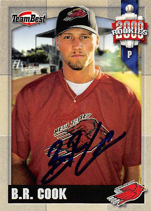 B.R. Cook autographed baseball card (Cardinals) 2000 Team Best Rookie #15