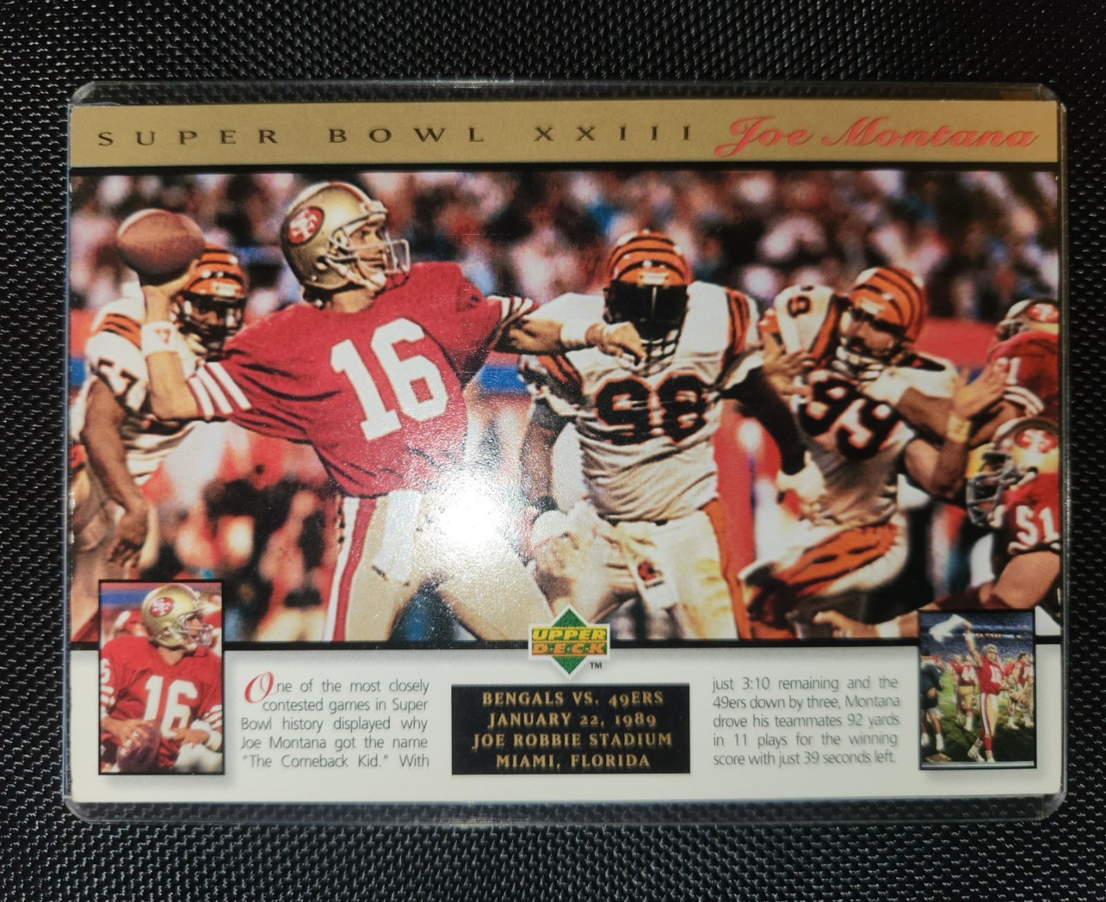1995 Upper Deck Joe Montana Super Bowl Jumbos – Joe Montana #3