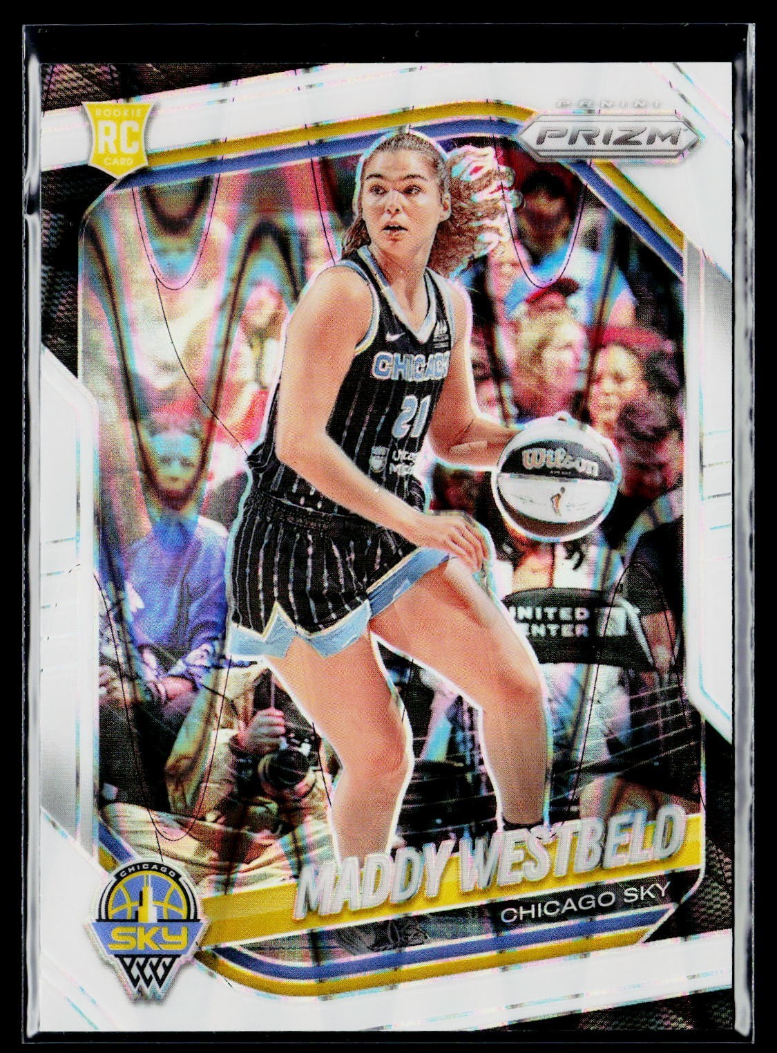 2025 Panini Prizm WNBA Maddy Westbeld White Seismic Rookie 138