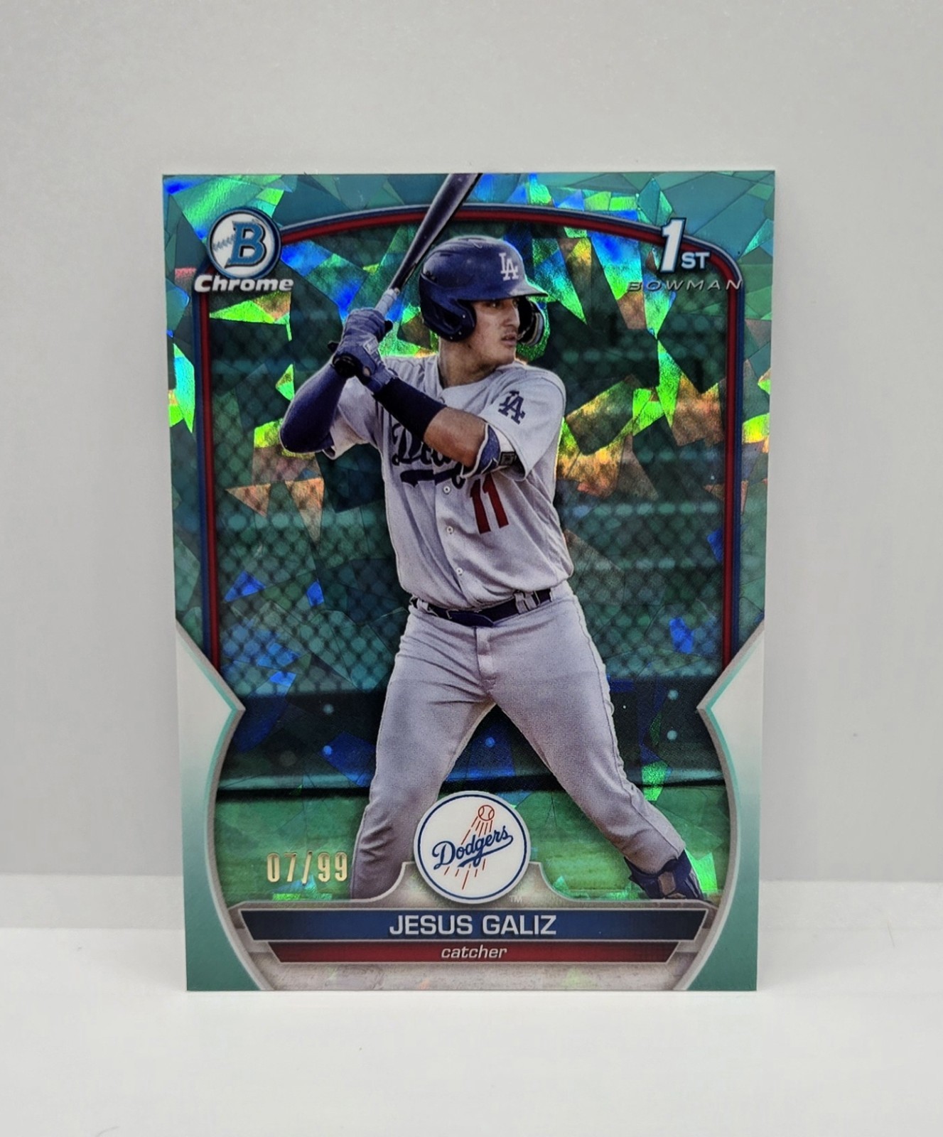 2023 Bowman Chrome Sapphire Edition Prospects Jesus Galiz #BCP-187 Aqua /99 (RC)