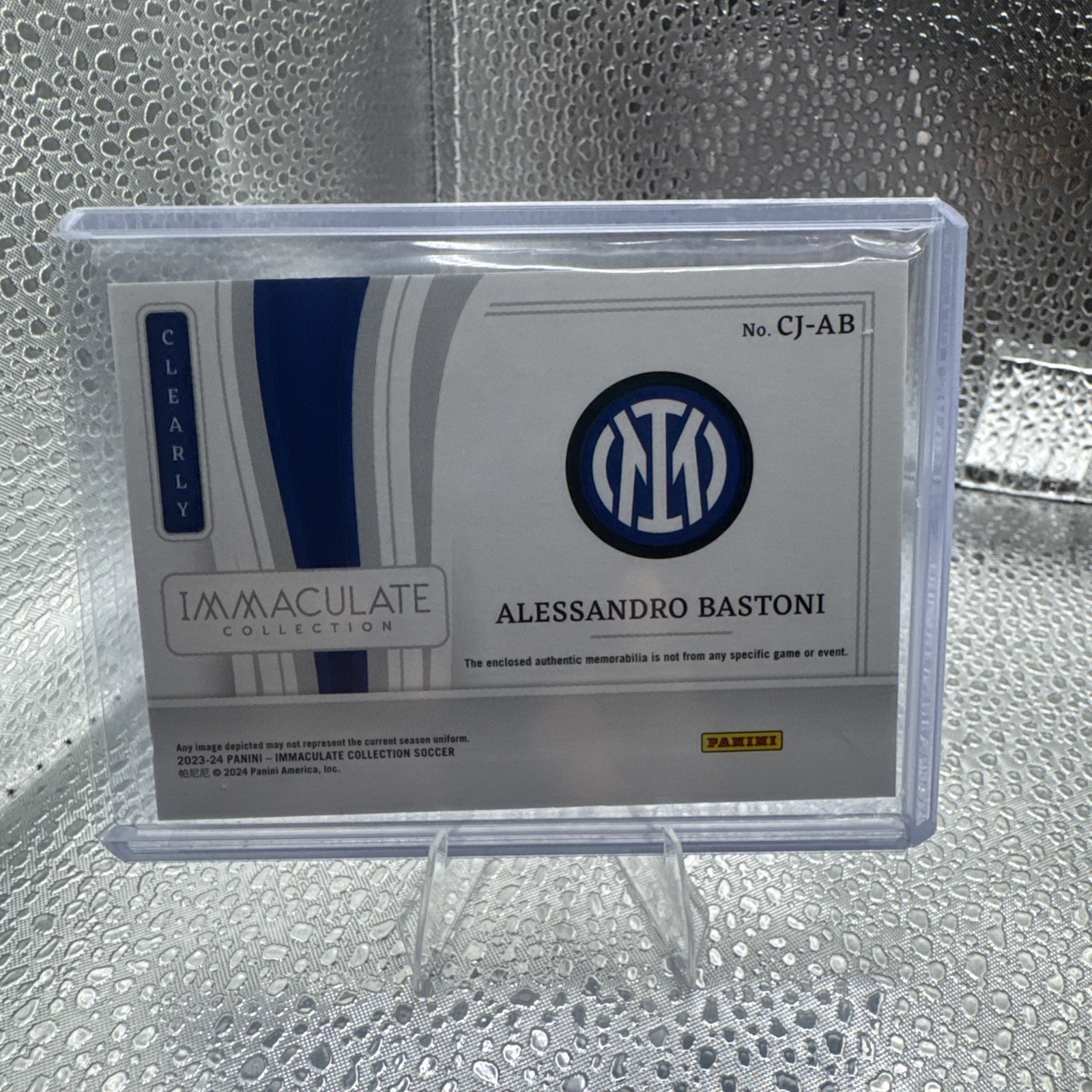 2023-24 Immaculate Collection -Immaculate Jerseys Alessandro Bastoni #CJ-AB /99