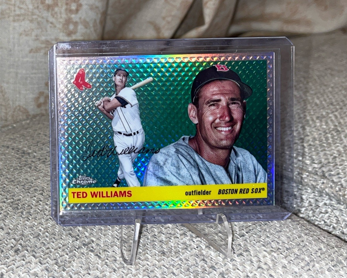 2025 Topps Platinum Anniversary Ted Williams Diamond Etch Refractor /55 Red Sox