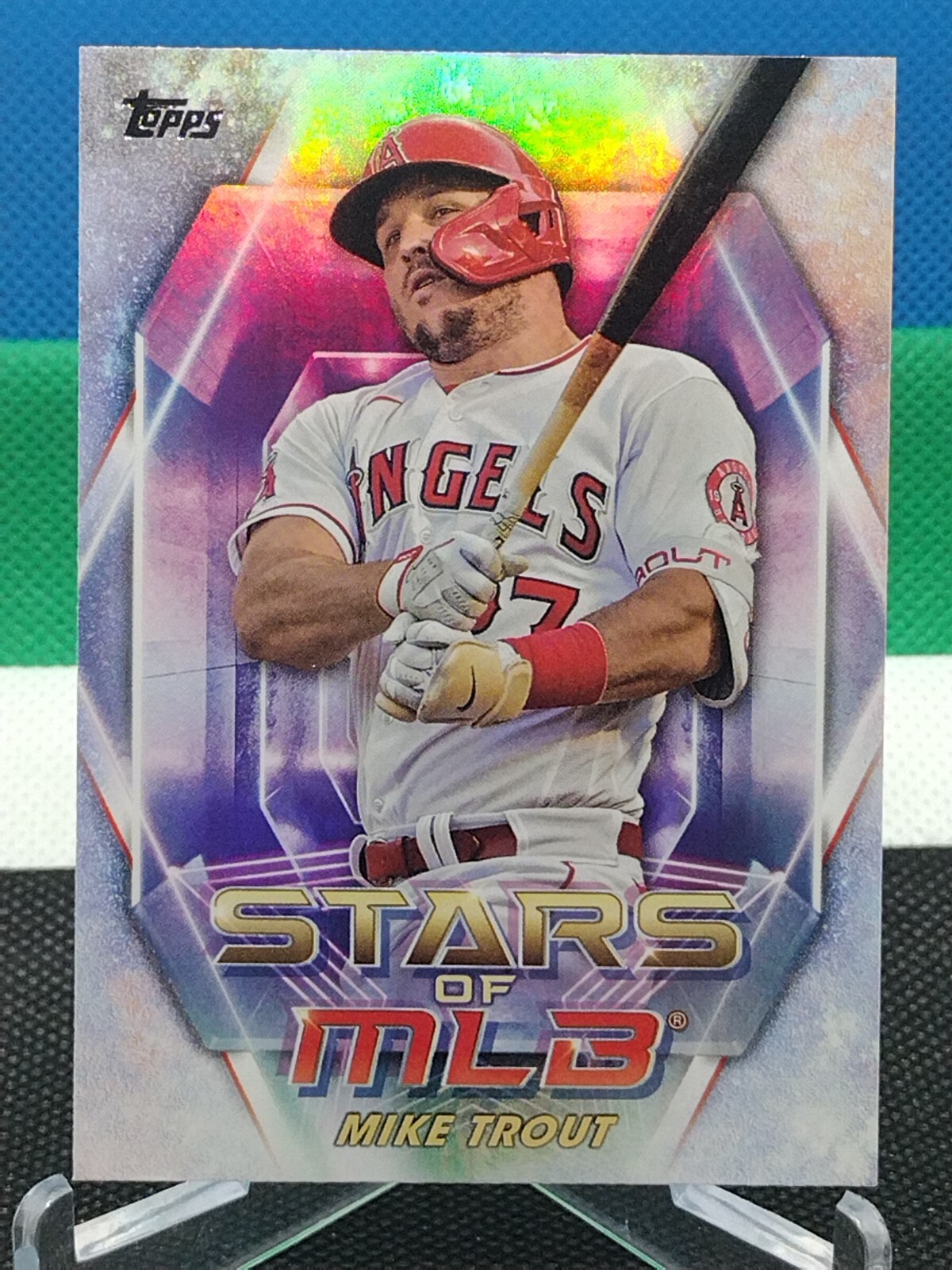 Mike Trout Foil 2023 Topps Series 1 Stars of MLB #SMLB-2 Los Angeles Angels MVP