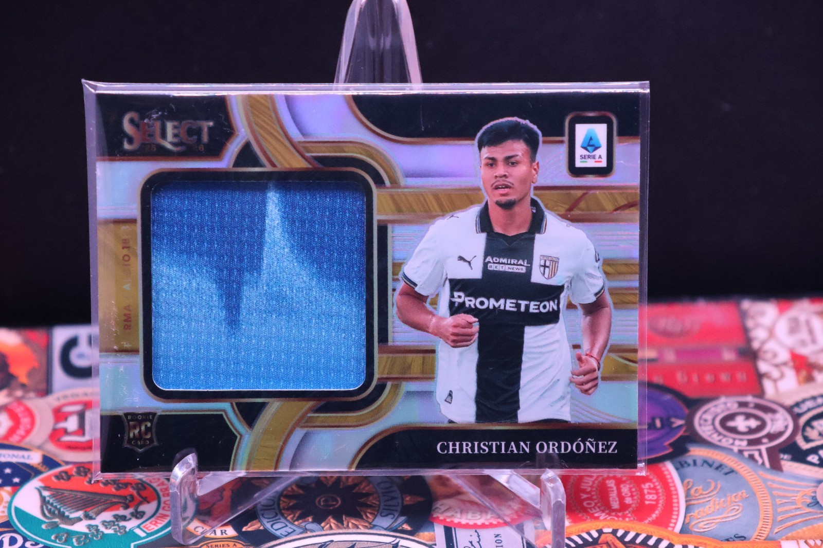 2025-26 Panini Select Serie A Christian Ordóñez Jumbo Swatch Prizm Parma Calcio