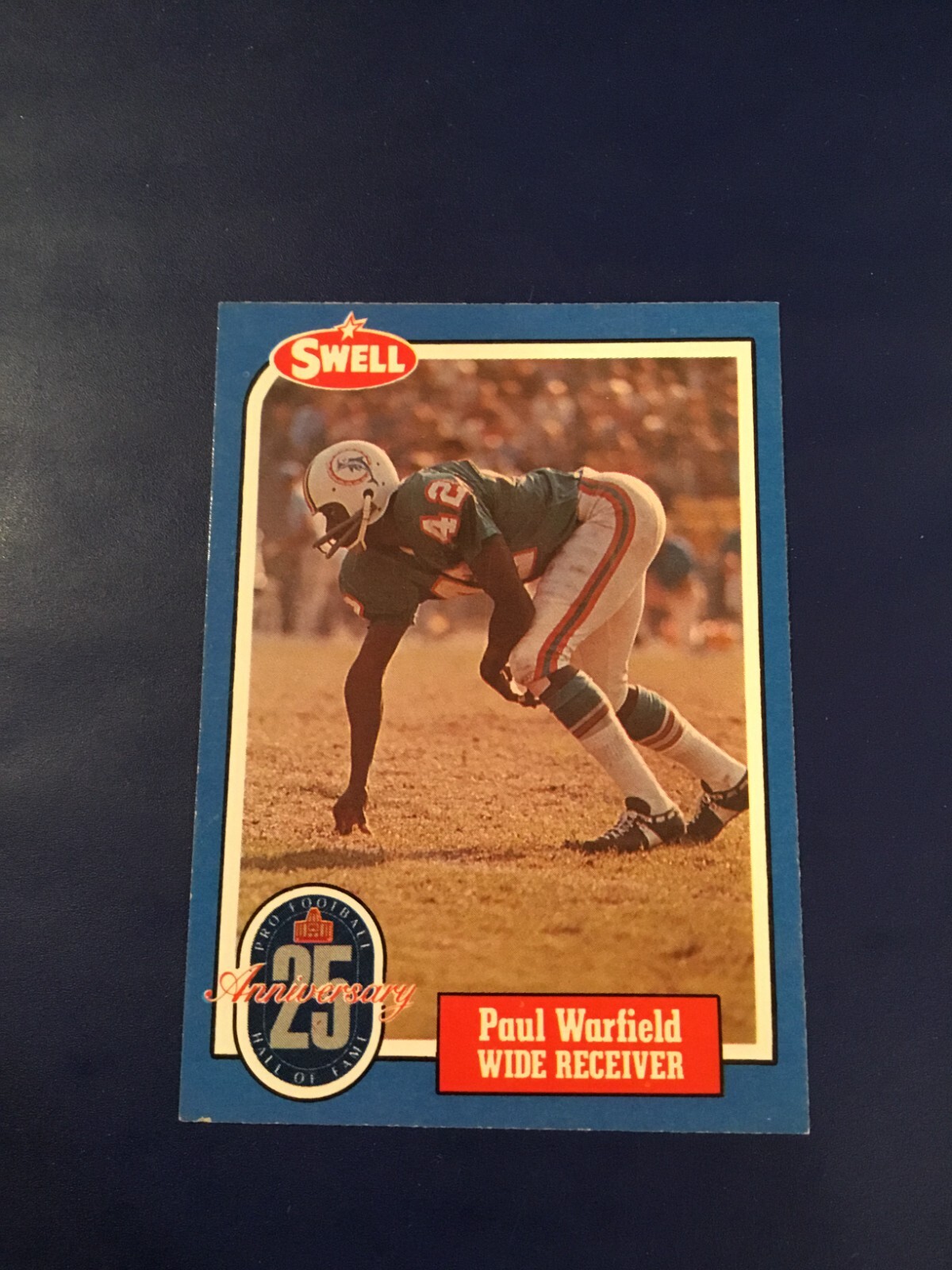 1988 Swell # 123 Paul Warfield Miami Dolphins Nice Hot!