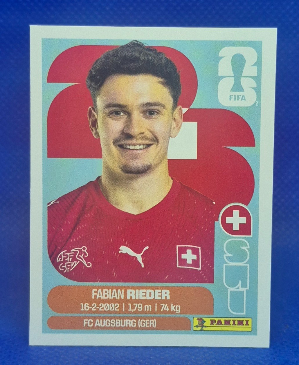 2026 Panini FIFA World Cup Sticker Fabian Rieder #SUI 12- Switzerland