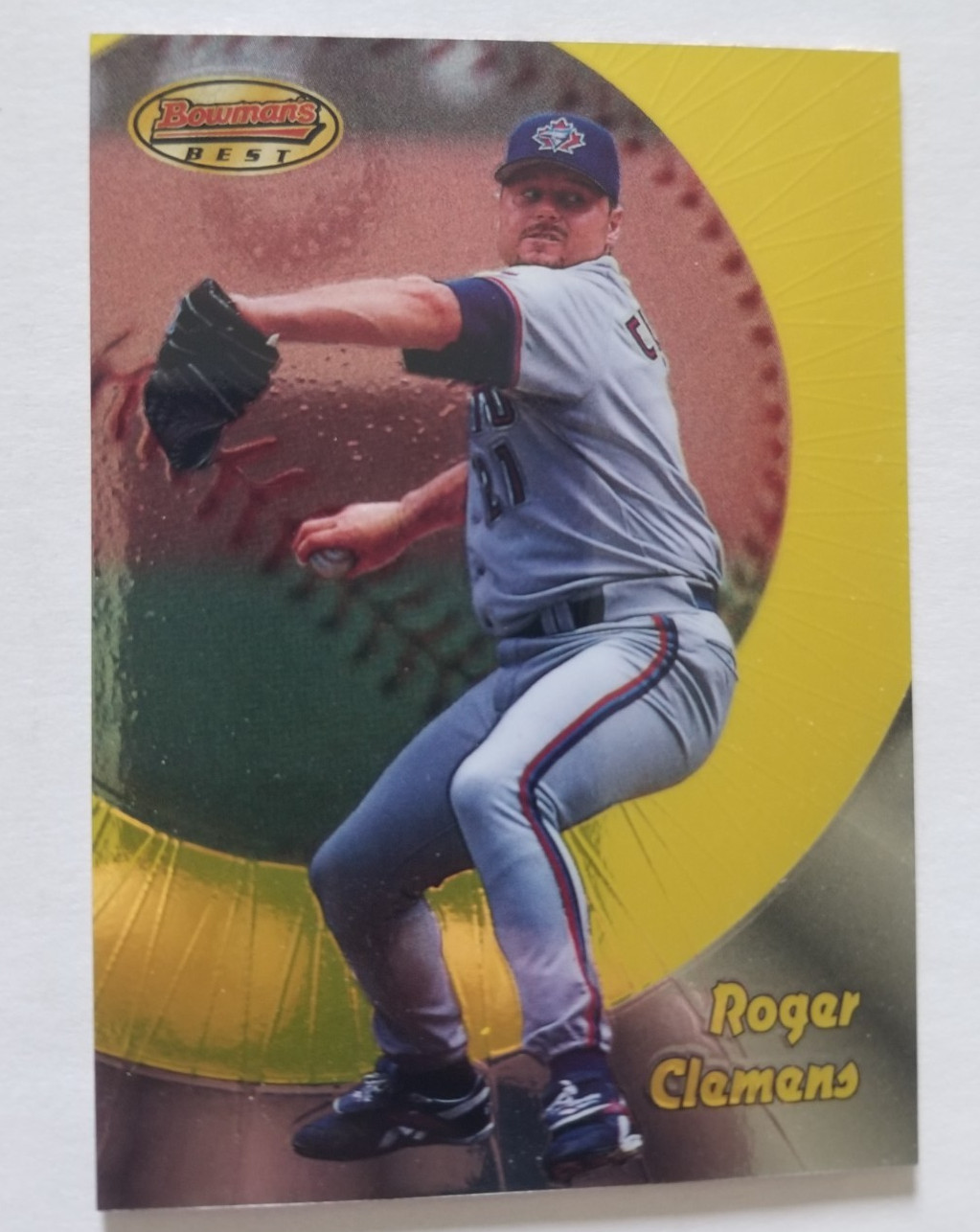 1998 Bowman’s Best #48 Roger Clemens Toronto Blue Jays