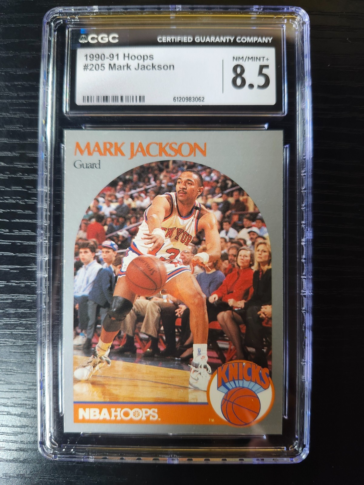 1990-91 Hoops Mark Jackson #206 CGC 8.5 Knicks “Menendez Brothers Card”
