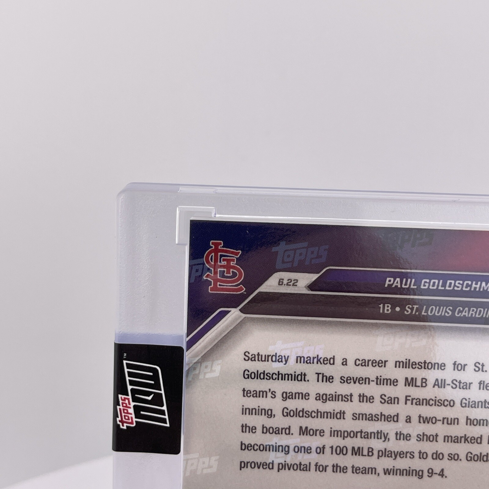 Paul Goldschmidt #08/99 Base Relic “350th Career Homer” 2024 Topps Now 333B