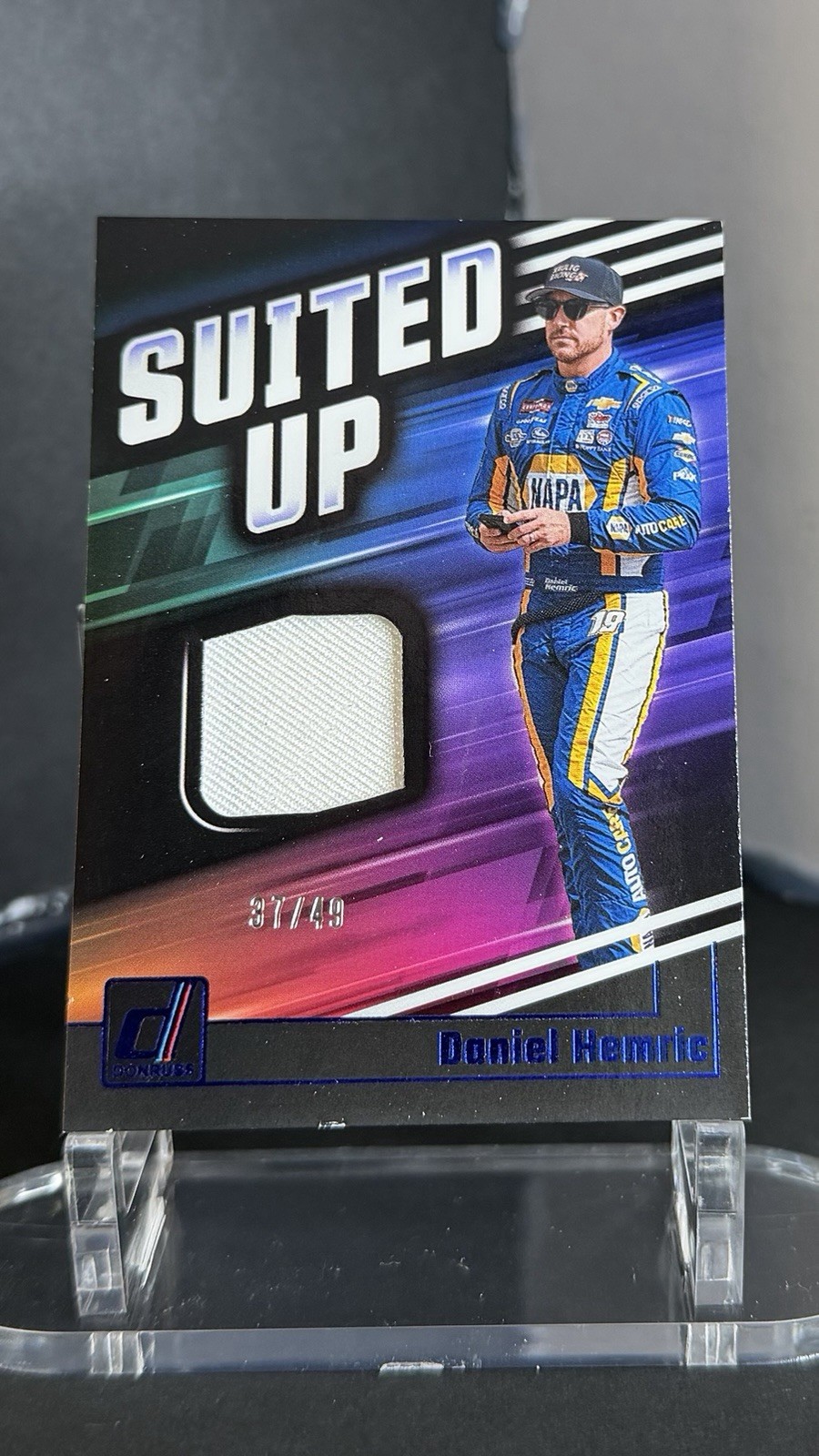 Panini 2026 Suited Up Swatches Blue Daniel Hemric 37/49