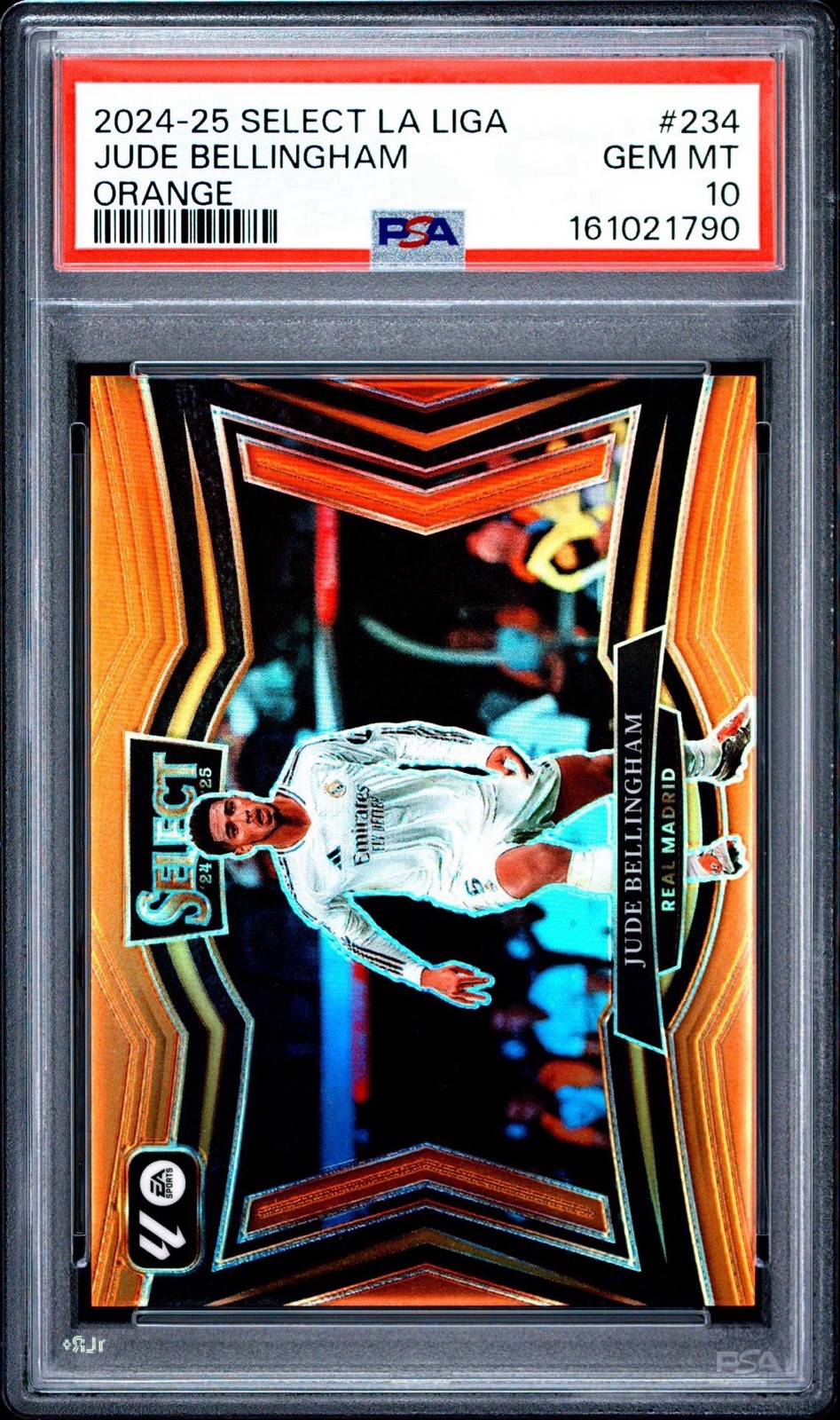 2024-25 Panini Select La Liga Jude Bellingham PSA 10 Orange /49 Field Level