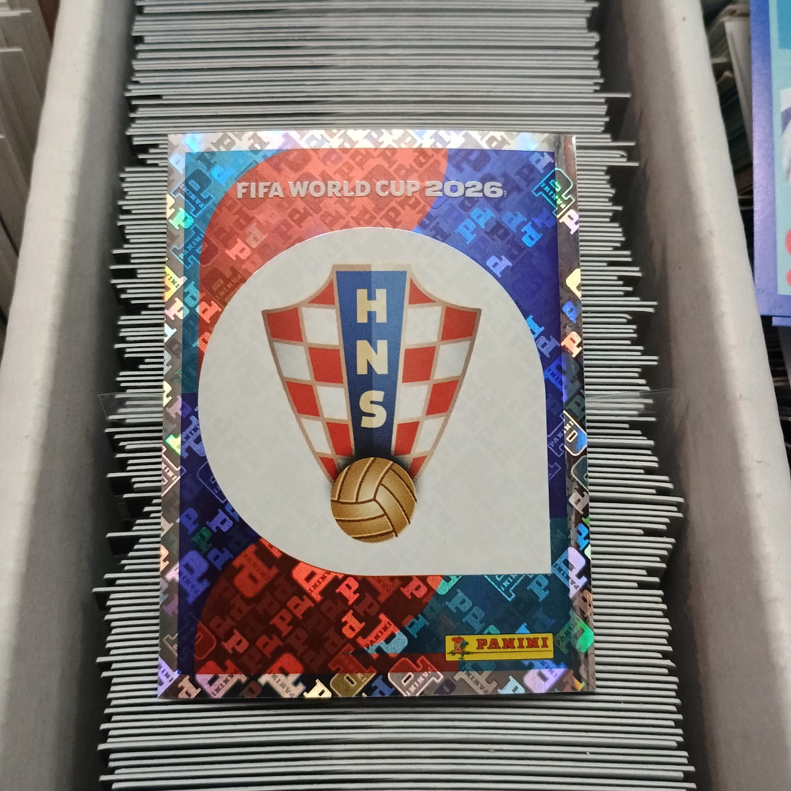 2026 Panini FIFA World Cup Sticker Foil Team Logo #CRO1 Croatia
