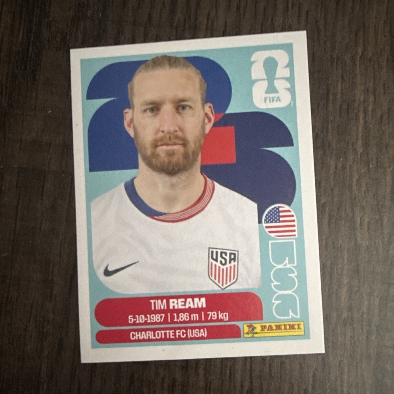 Panini FIFA World Cup 2026 Tim Ream USA 4 Sticker Card United States Soccer