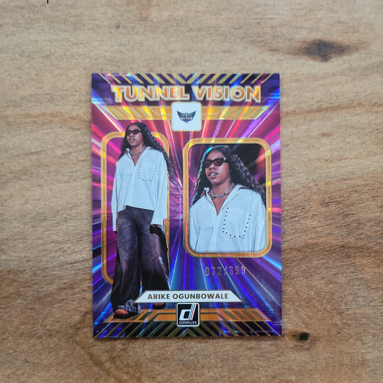 2025 Panini Donruss WNBA – Tunnel Vision Arike Ogunbowale #4 Orange Laser /399