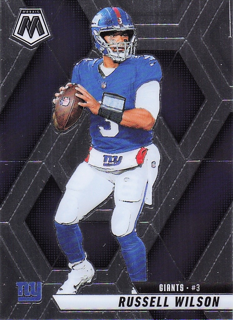2025 Panini America, Inc. MOSAIC FOOTBALL RUSSELL WILSON #3 NEW YORK GIANTS