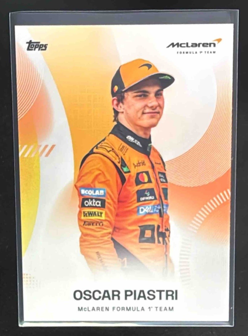 2025 Topps Mclaren Racing Oscar Piastri Team Mclaren Portrait