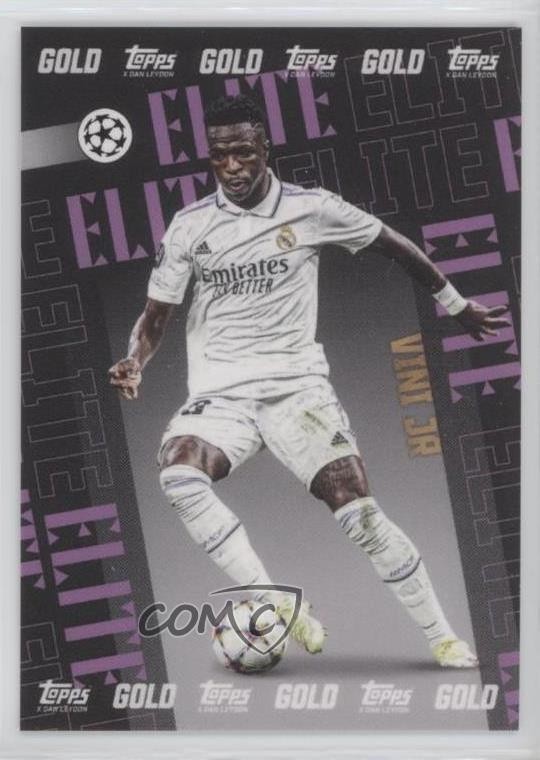 2022-23 Topps Gold X Dan Leydon Elite Vinicius Junior Vini Jr 0m4q