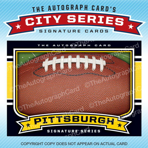 The Autograph Card Blank Signature cards 25 Football Pittsburgh Steelers Auto