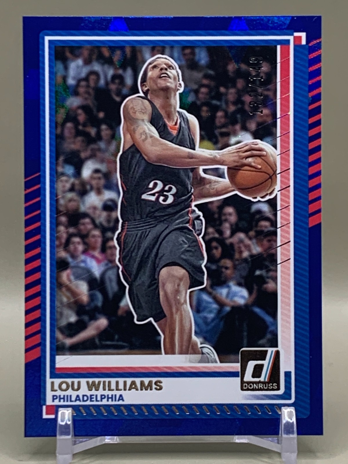 2025-26 Donruss Basketball #66 Lou Williams Blue Cubic /149 – Philadelphia 76ers
