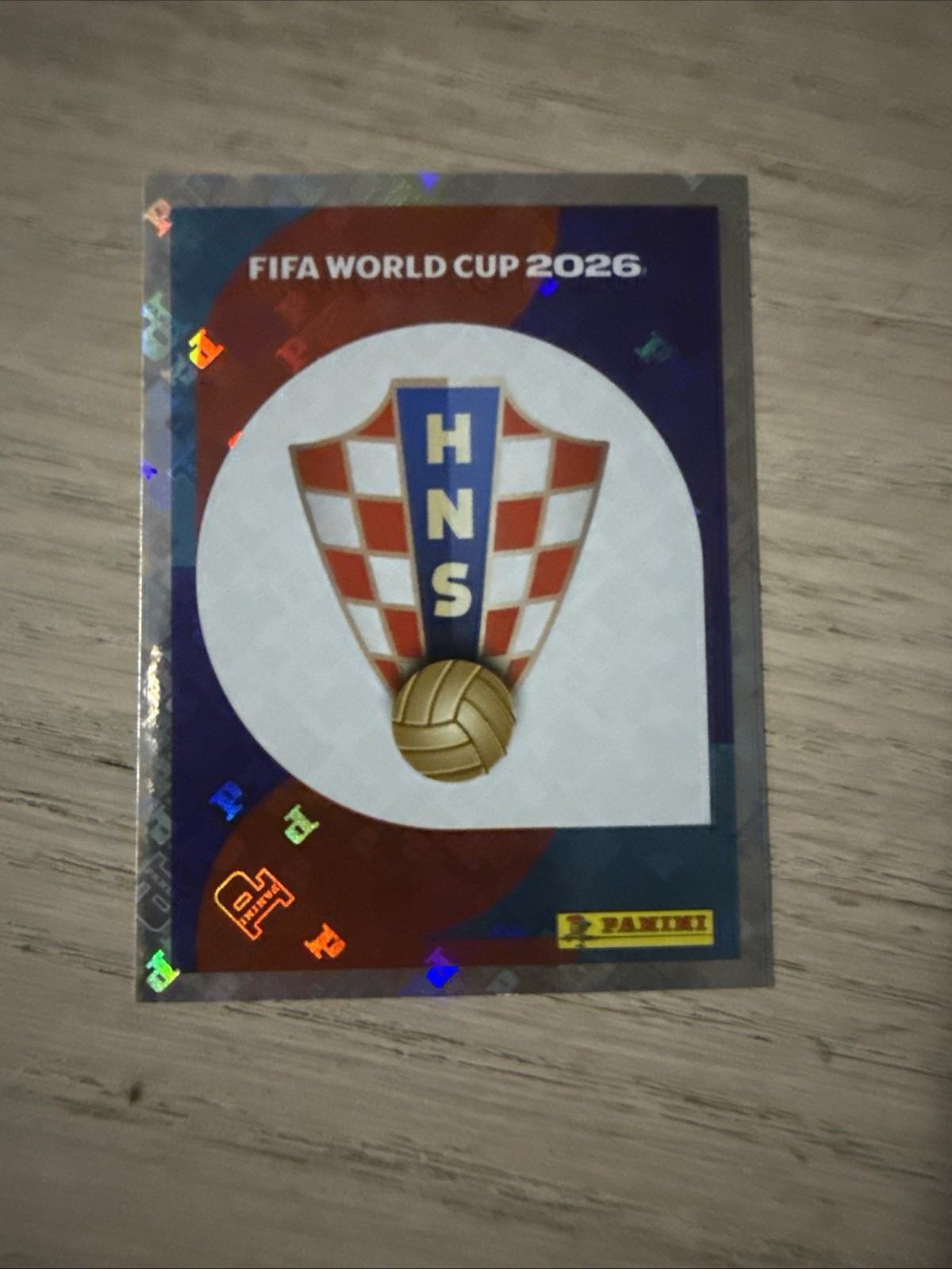 2026 Panini FIFA World Cup Sticker Foil Team Logo #CRO1 Croatia