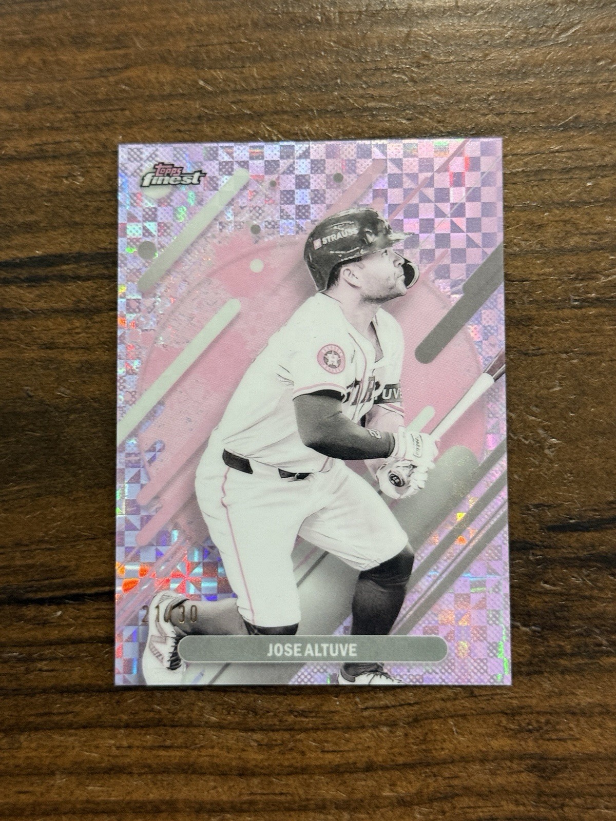 2025 Topps Finest Jose Altuve RARE Pearl Checkerboard Refractor • #233 • 21/30