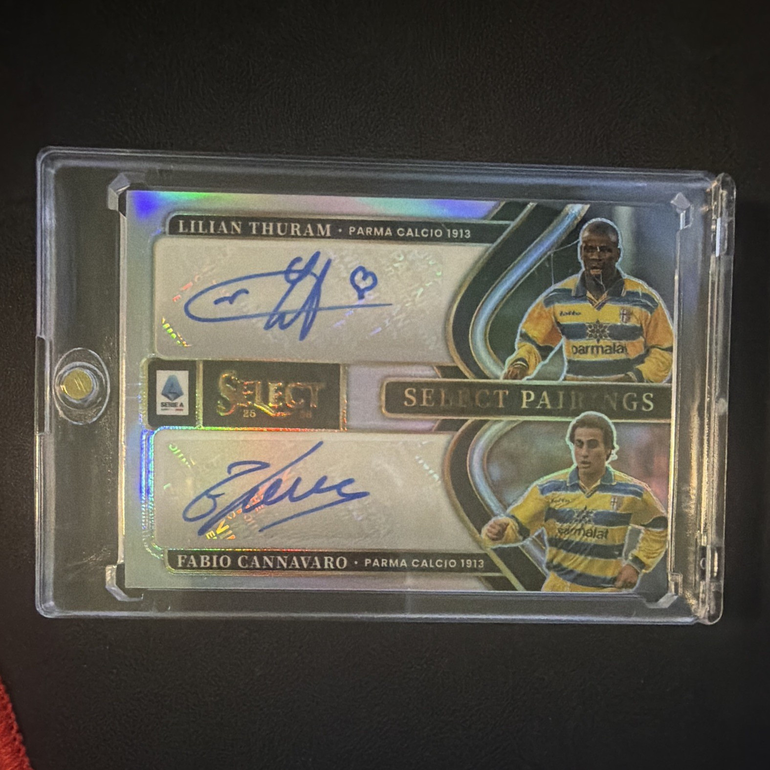 Panini 2025-26 Select Serie A Select Pairings Thuram Cannavaro Auto SP-LF