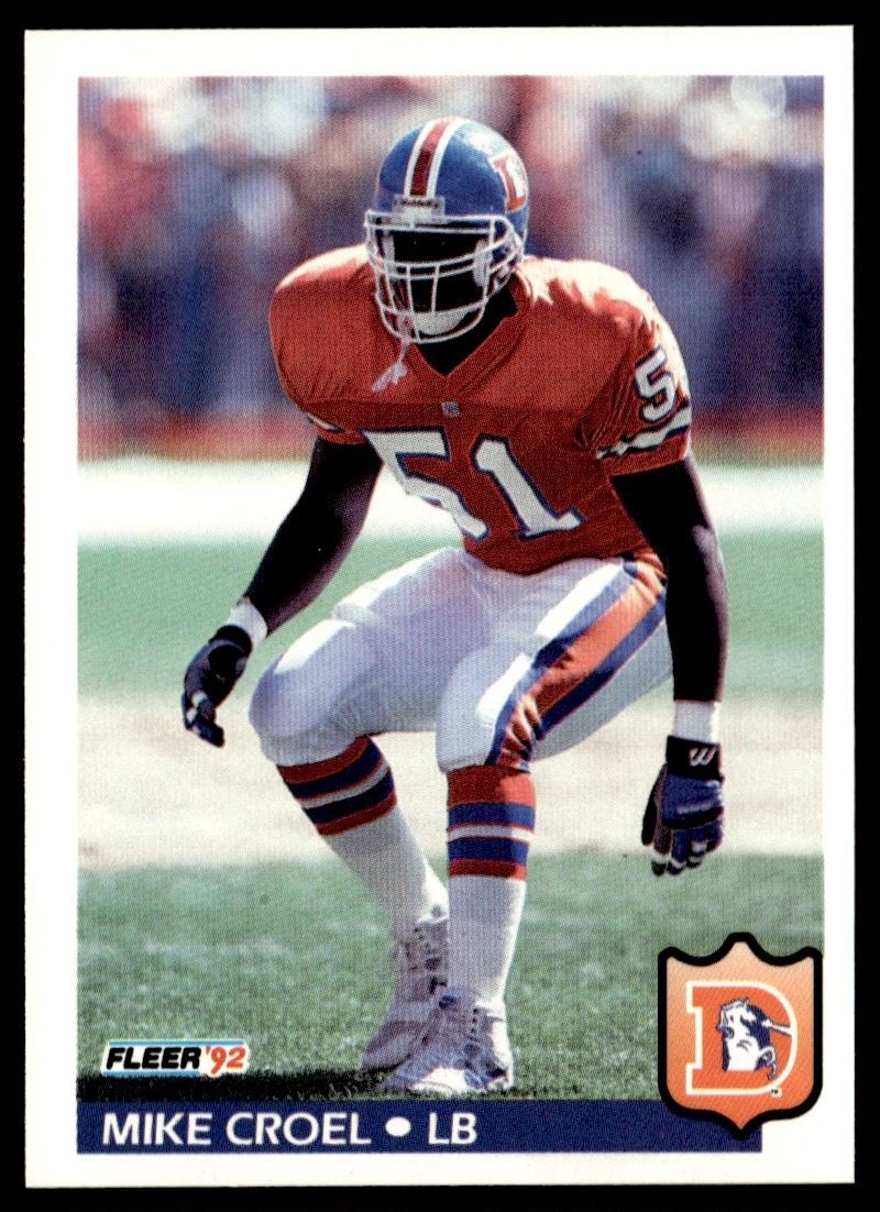 1992 Fleer Mike Croel Denver Broncos #93