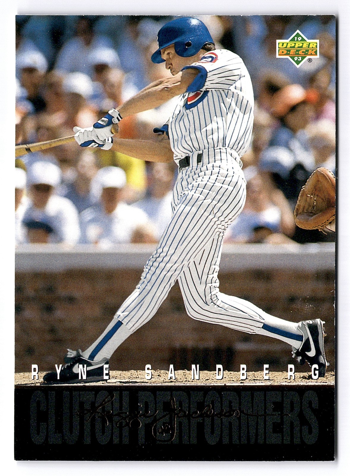 1993 Upper Deck #R18 Ryne Sandberg Clutch Performers Chicago Cubs HOF