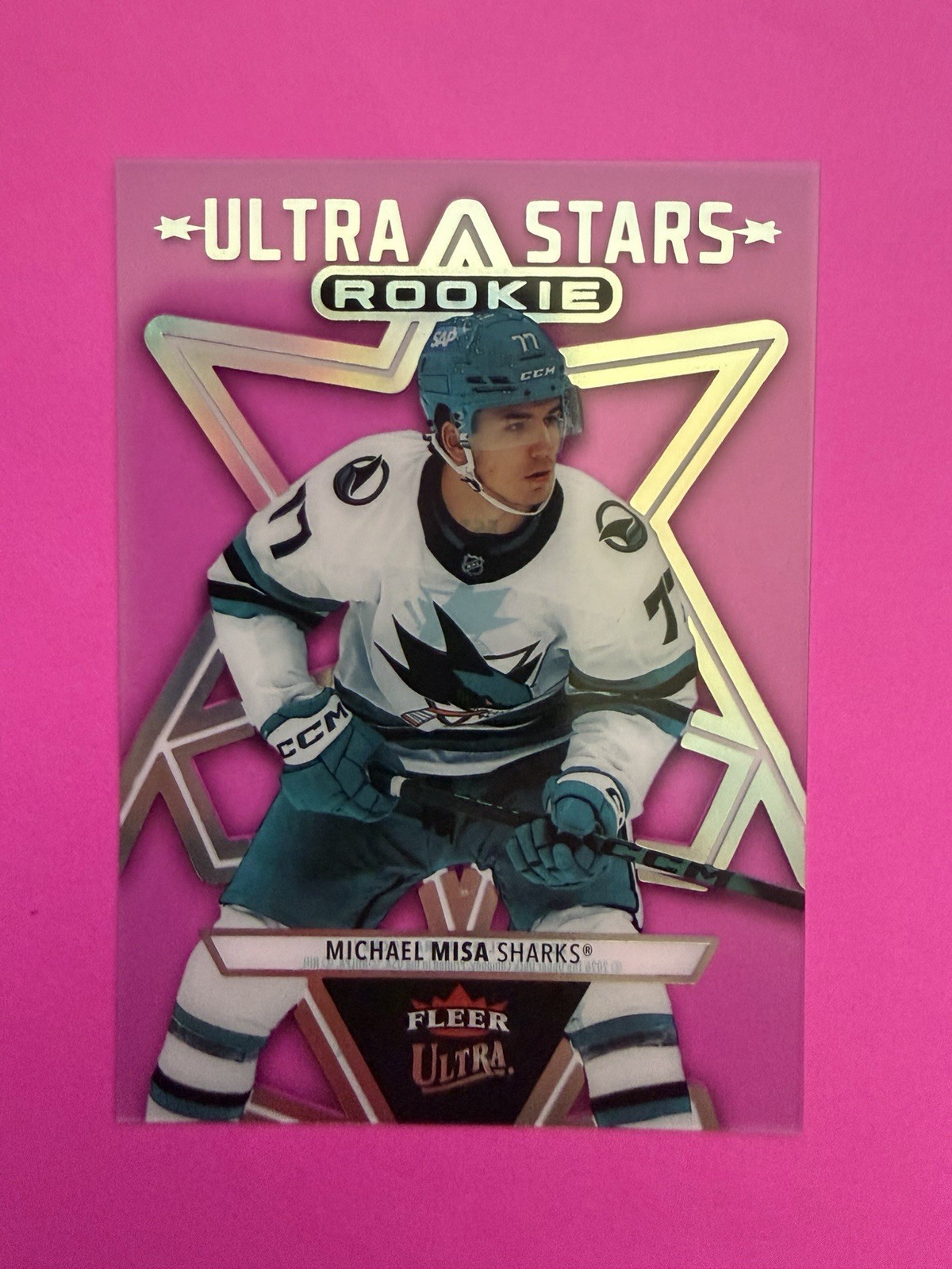 2025-26 Upper Deck Fleer Ultra Stars Rookie Michael Misa San Jose Sharks #FST-10